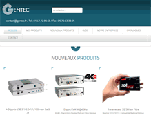 Tablet Screenshot of gentec.fr